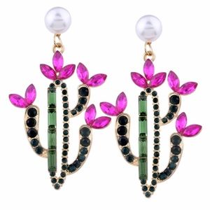 Statement pink earrings